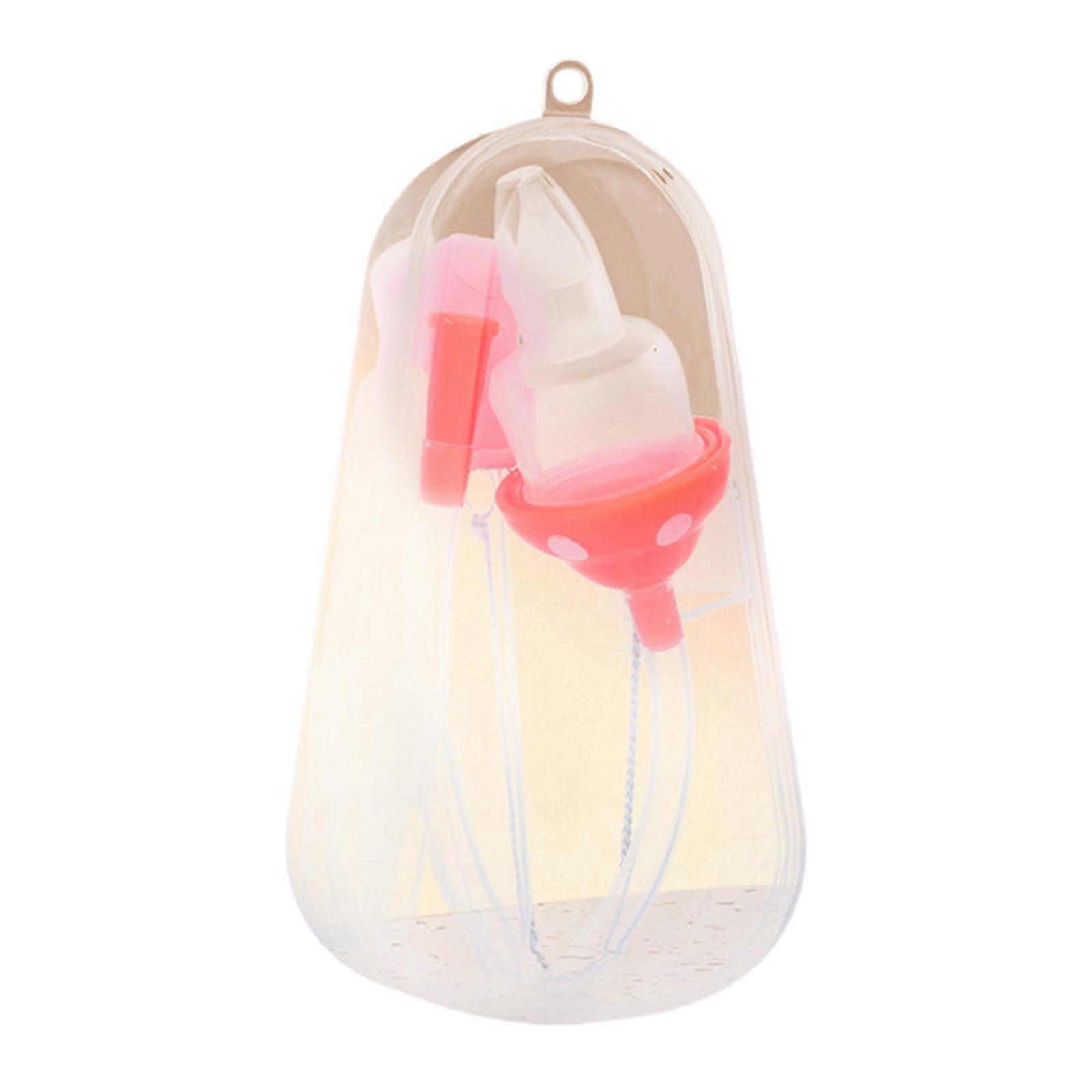 Upgrades Nose Suction set Toddler Friendly Nose Sucker Portable Baby Nasal Aspirator Set Infant Nose Cleaner Easy Carry Red