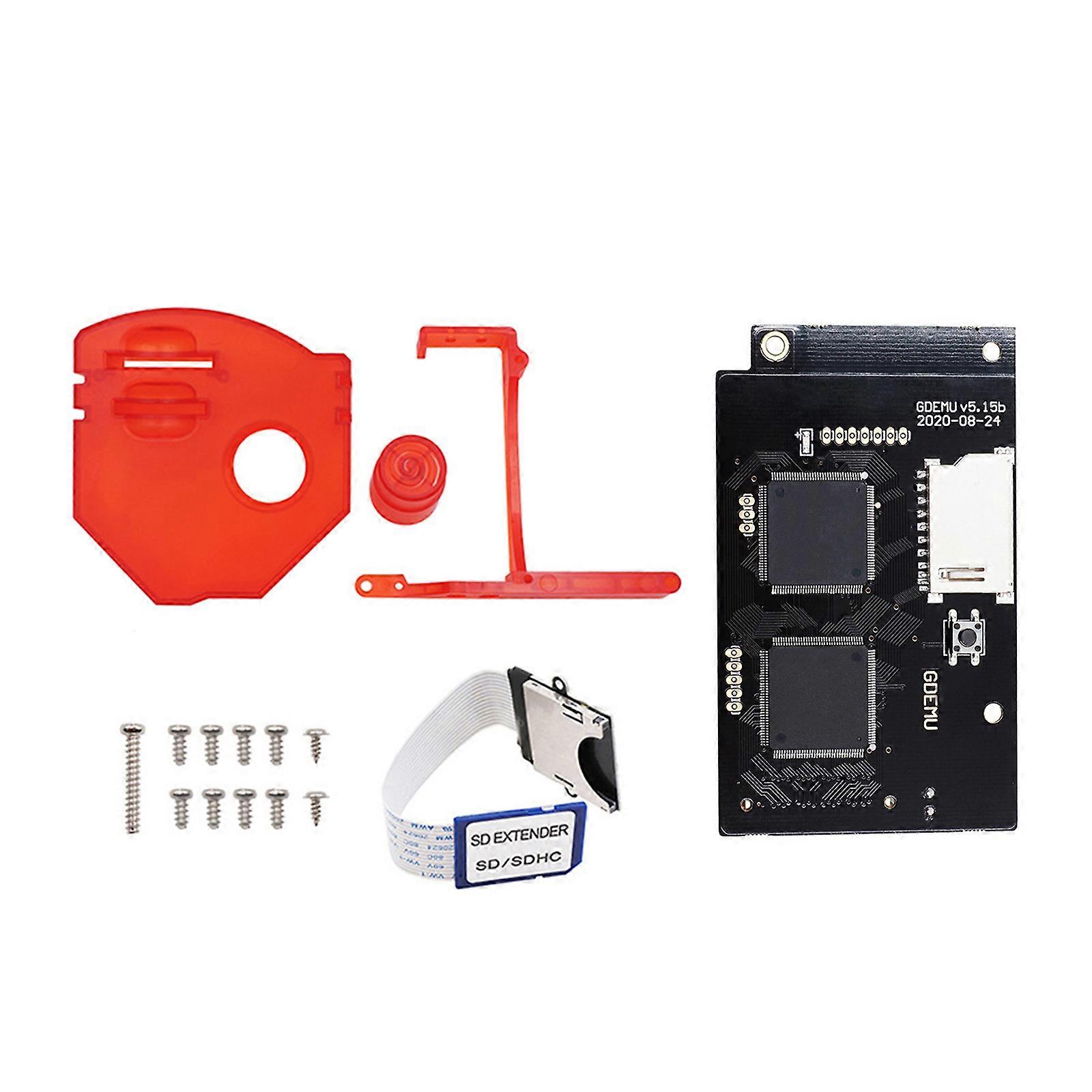 Console Accessory GDEMU Optical Drive Simulation Board with Card Mount Kit Extender V5.15b Drive Board