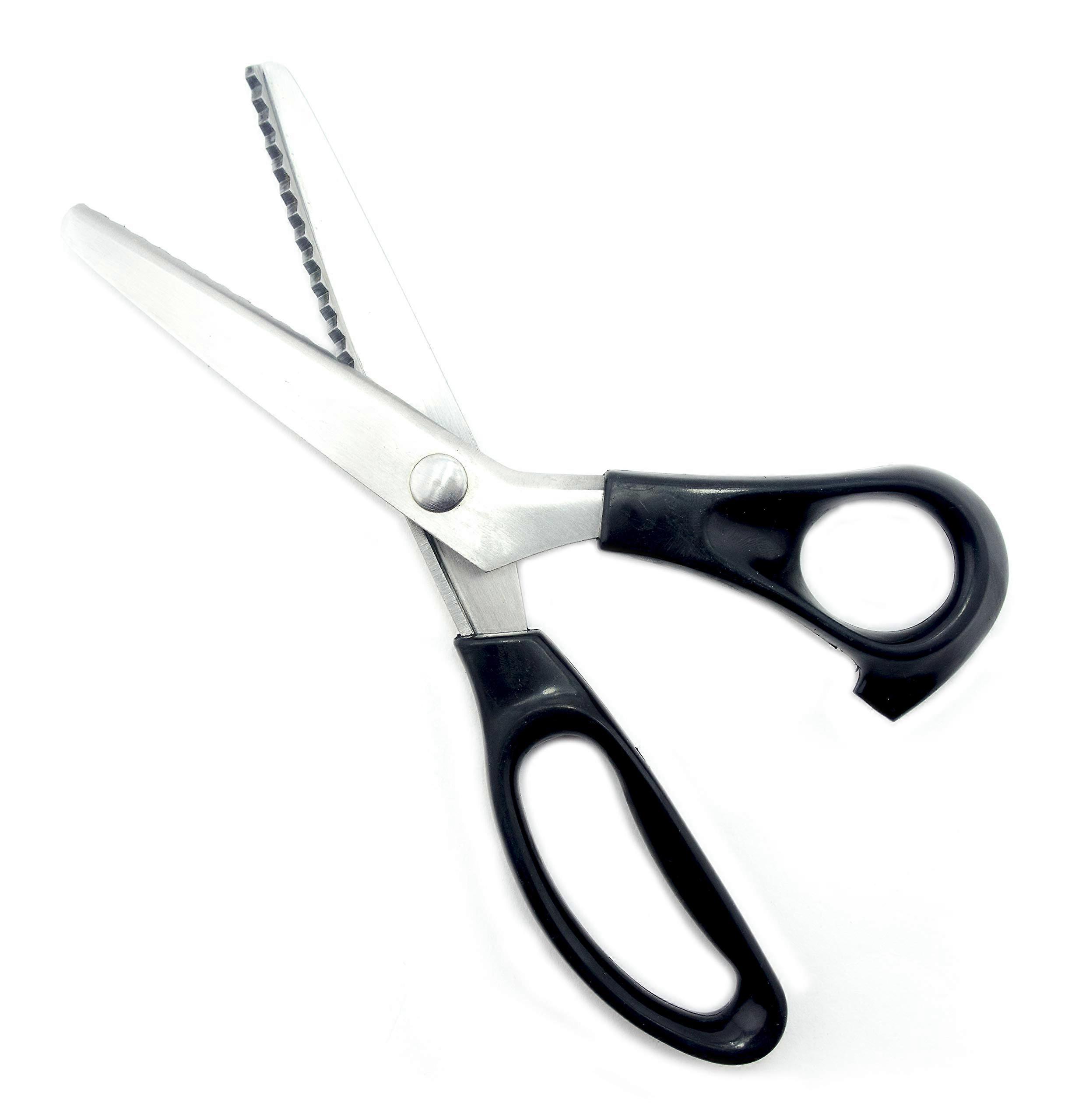 Sturdy Sharp Pinking Shears 9.25 Inch Fabric Cutting Scissors with Stainless Steel Blades and Ergonomic Handle