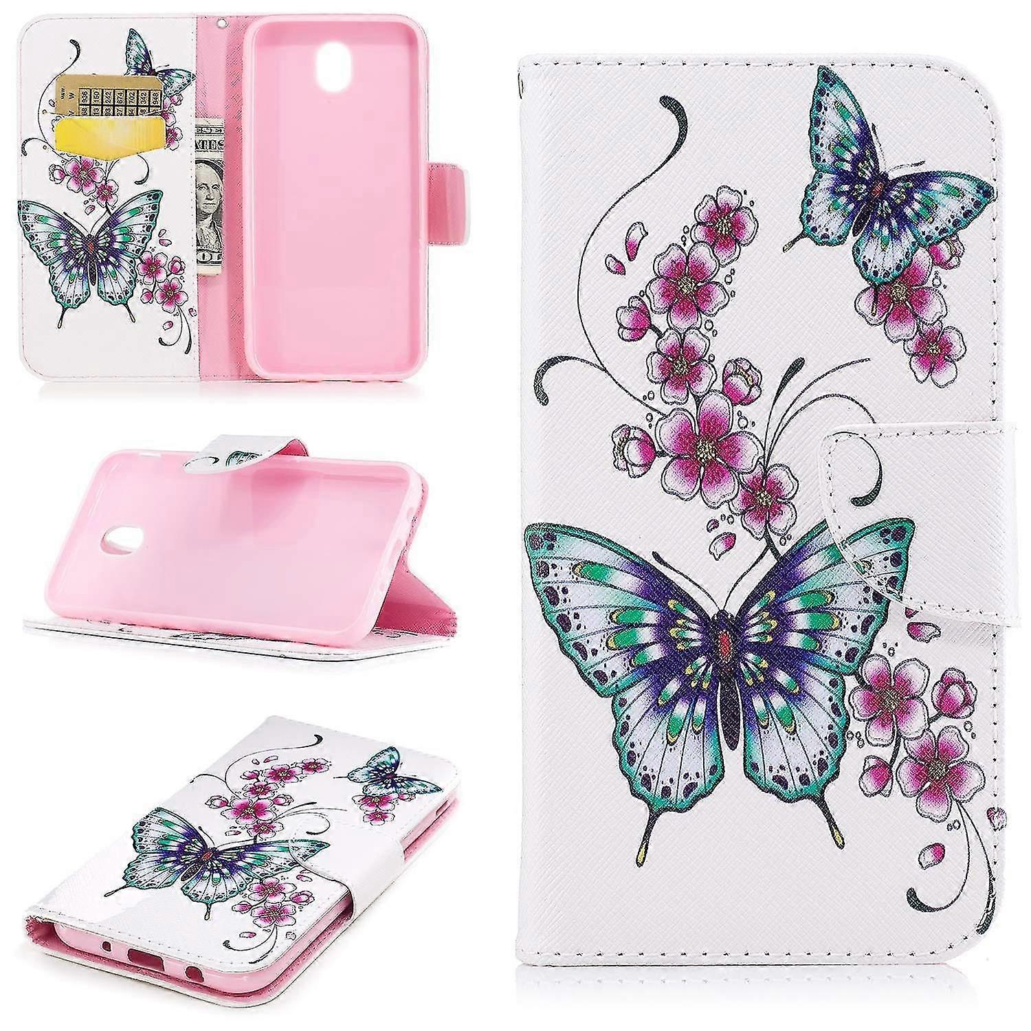 Pattern Printing Wallet Leather Protection Shell For Samsung Galaxy J7 (2017) Eu Version Pattern