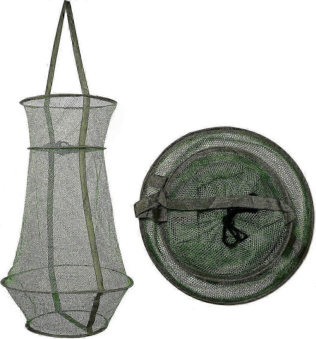 2025 Collapsible Fishing Net Mesh Trap - Portable Fish Cage & Keep Net