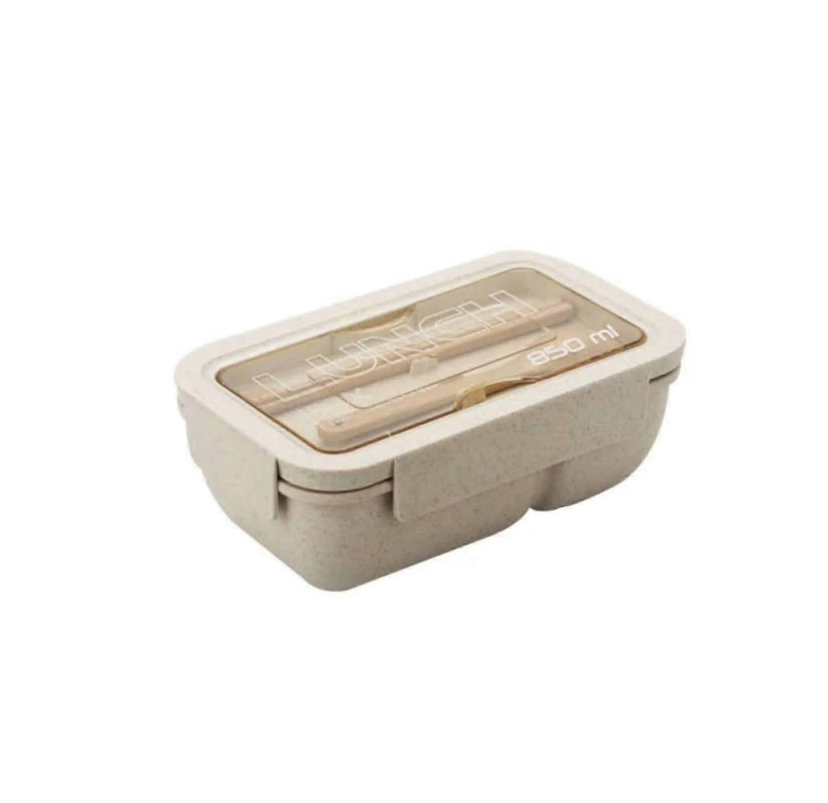 Leak-Proof Lunch Box for Men with Containers (1pc, Bei)