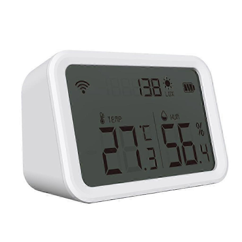 Tuya Zigbee 3.0 Temp Humidity Sensor with Lux Detector, Hygrometer & Thermometer
