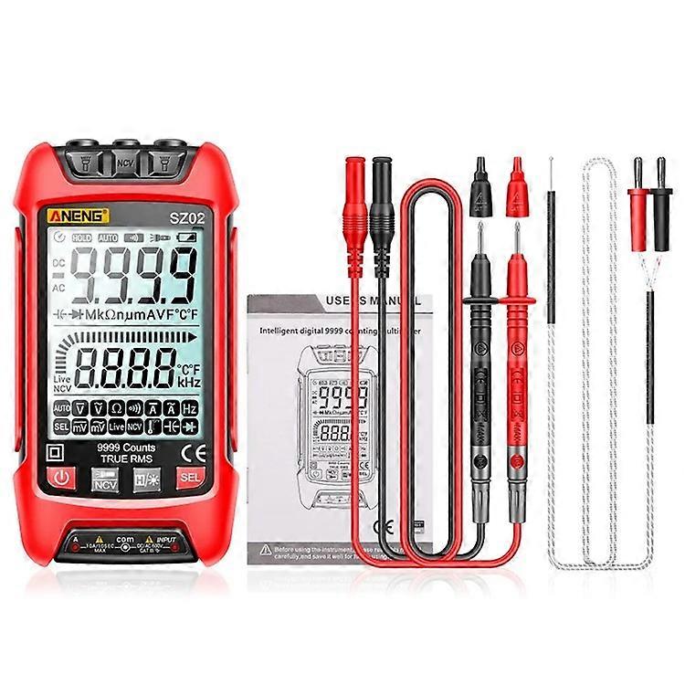 ANENG SZ02 Digital Multimeter Auto Range Handheld Ammeter with Flashlight