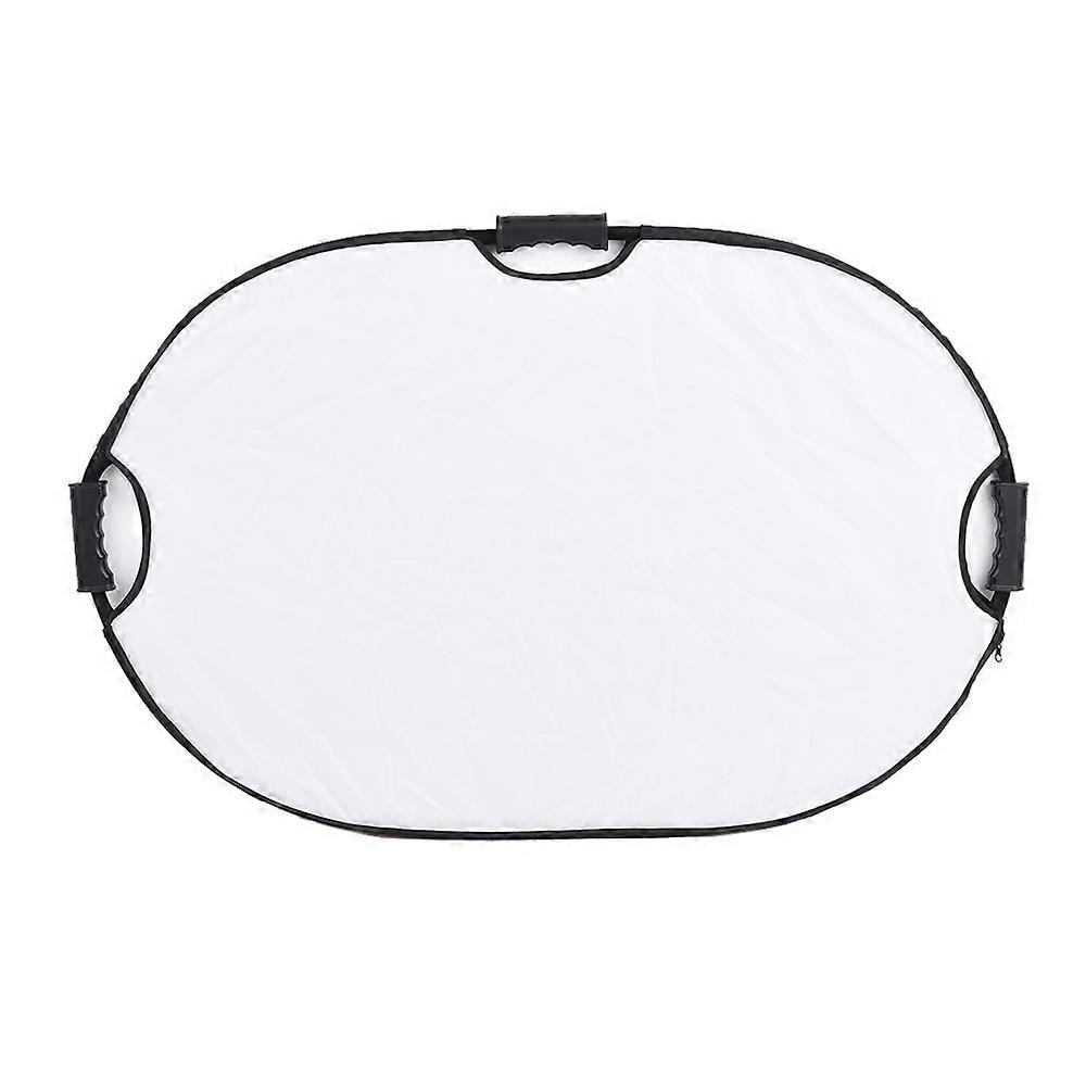 Andoer 90*60cm Portable Handheld Oval Collapsible 5in1 Multi Reflector with Gold/Sliver/White/Black/Translucent Colors for Photo Studio Photography