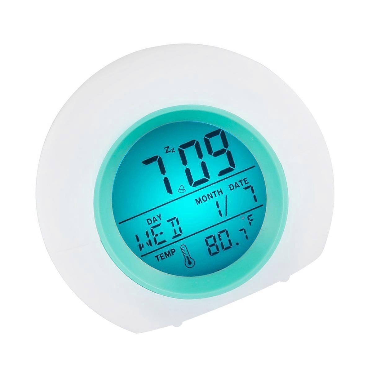 Large Display LED Clock Featuring Multi-function Alarm and Ambient Lighting