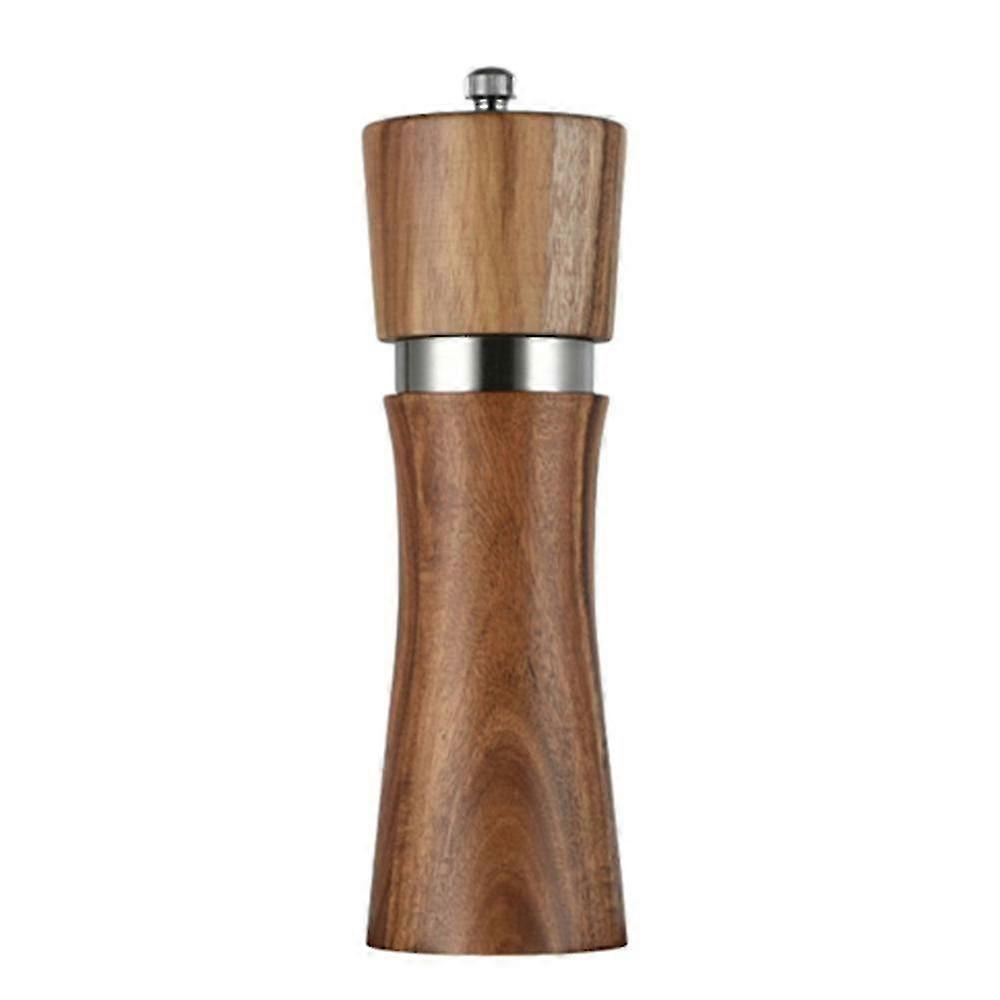 Salt & Pepper Grinder Set - Adjustable Ceramic Core, Refillable Spice Mill - 2pcs ABS Black