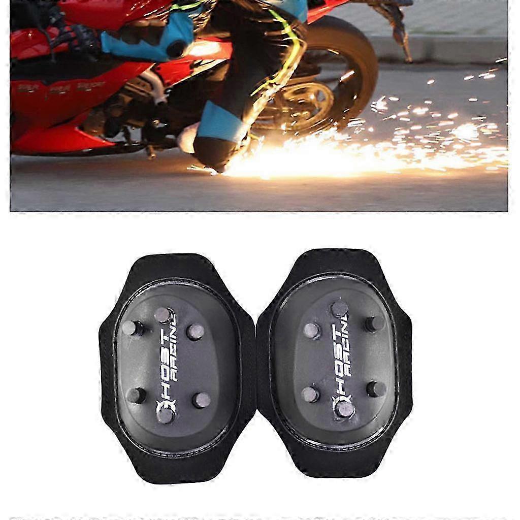 Motorcycle Knee Pads with Sliders - Fireproof & Spark Resistant for Safe Riding
