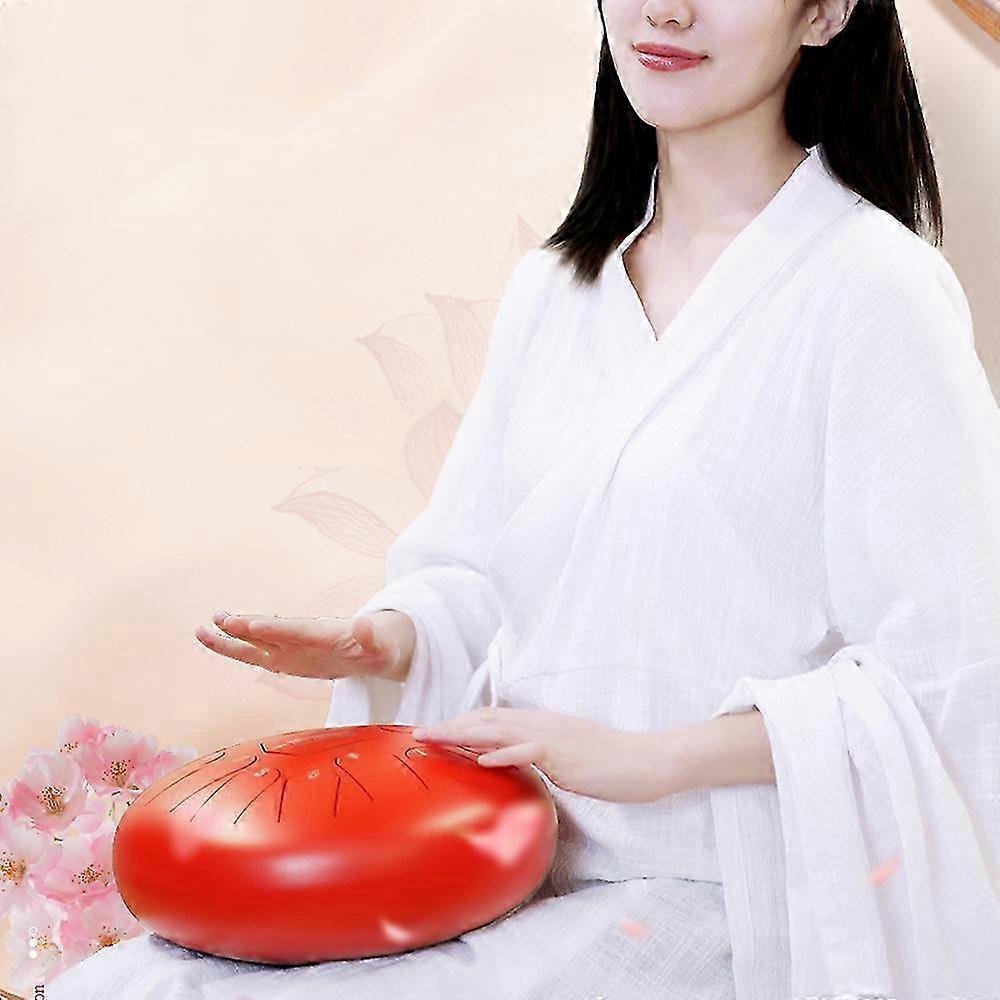 10 ιντσών τύμπανο γλώσσας χάλυβα 11 νότες Handpan Drum με Drum Mallet Finger Picks Κρουστά για Διαλογισμό Yoga H 2025