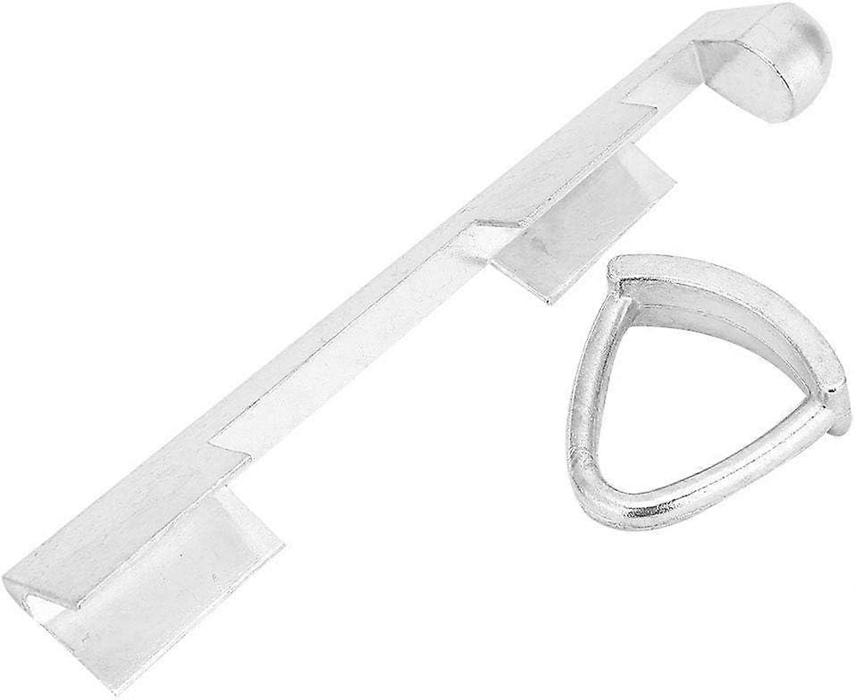 Pool Cue Clamp Tool, Aluminium Billiards Tip Press Shape Tool Snooker Replacement Clamp(1set, silver)
