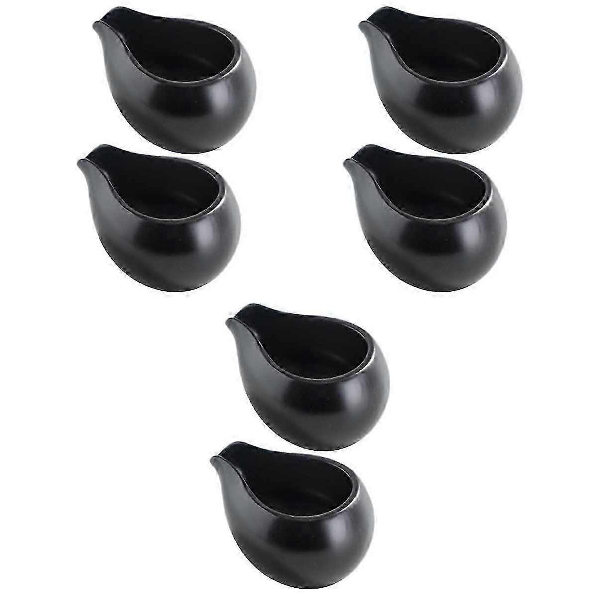 Set of 6 Mini Ceramic Cream Jugs Perfect for Serving Coffee and Tea
