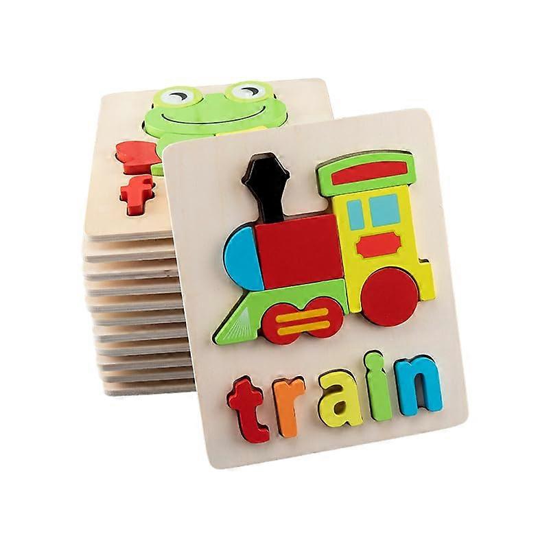 Wooden Puzzles for Toddlers 36, 5 Piece, with Animal Shapes Alphabet, Educational Preschool Toys for and ,, 4 Sets Set1 Ref: 2266