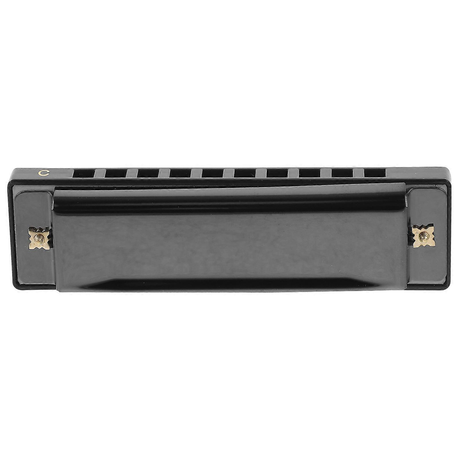 Professional Harmonica Beginner Friendly Full Expression Music Playing Black 1Set