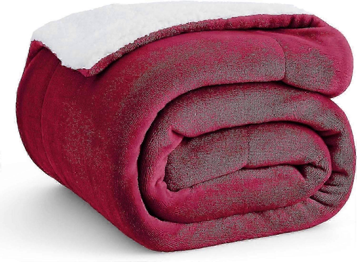 Fleece Throw Blanket Twin Size - Warm Winter Blanket, Soft Fuzzy Grey, 60x80 Inches