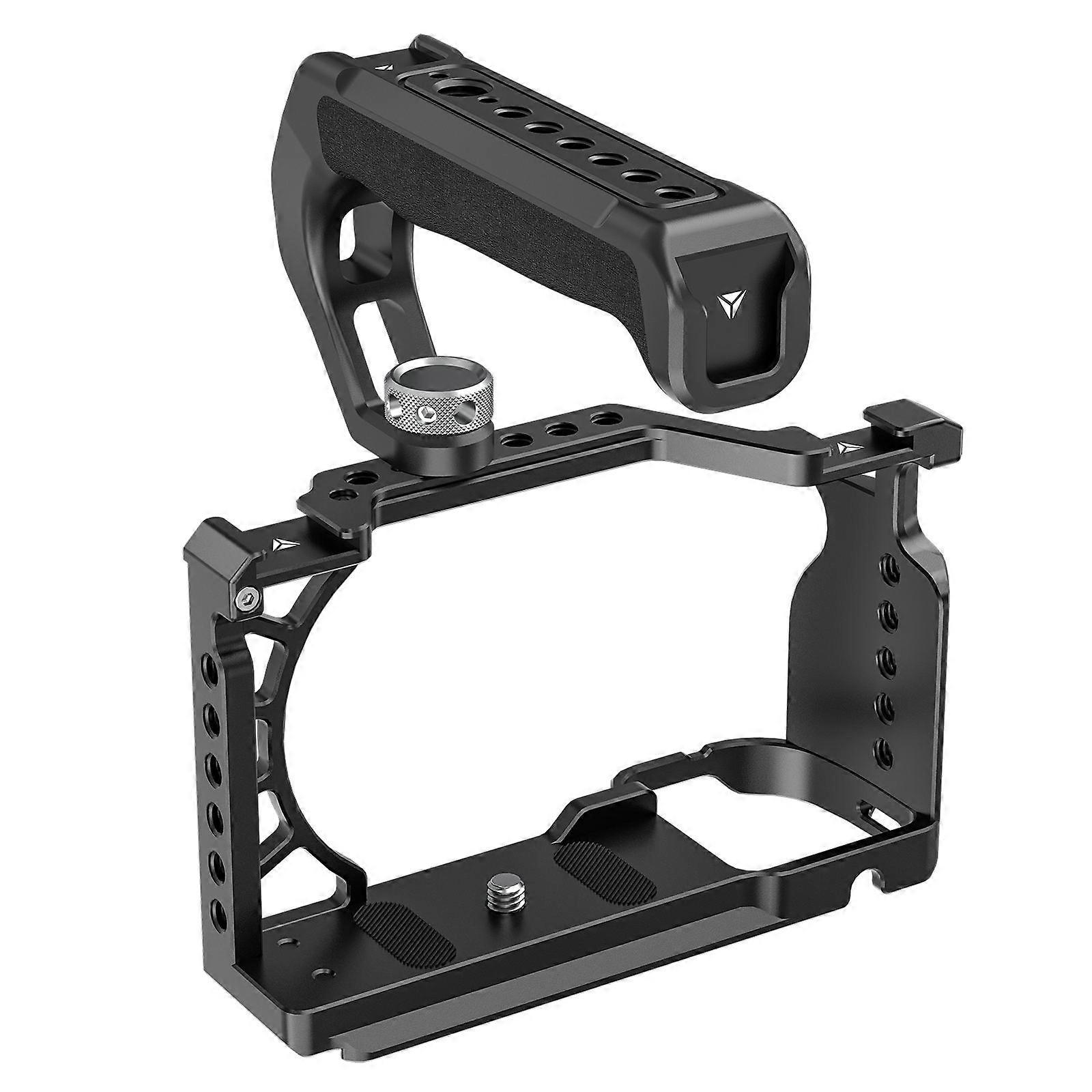Poyinco Aluminum Camera Cage & Top Handle Kit for Sony A6500/A6400/A6300/A6100/A6000