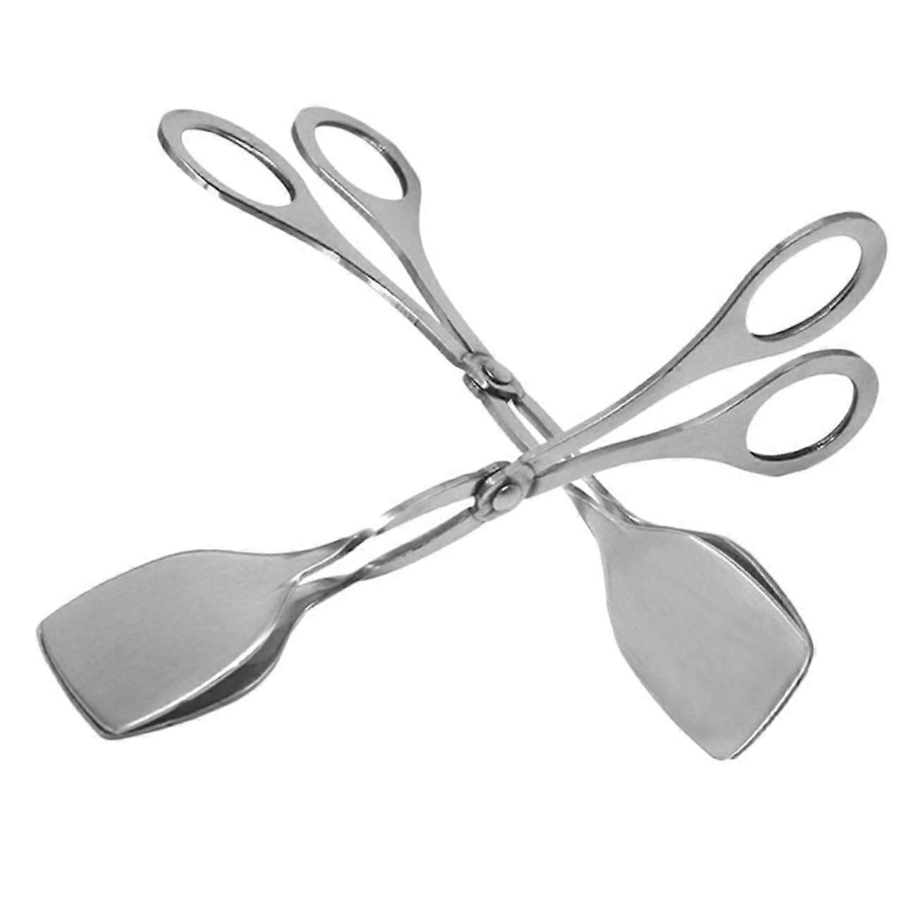 Set of 2 Stainless Steel Cooking Tongs for Grilling, Serving, Baking, and Salad - Versatile Kitchen Utensils