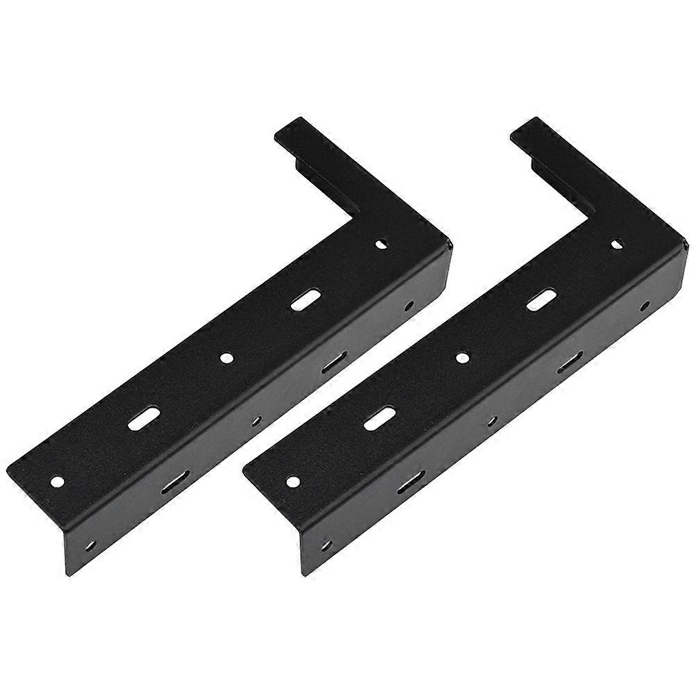 Mounting Brackets Wall Mounted Shelf Support For Workshop Cold Rolled Steel Triangle Shape 2Pcs
