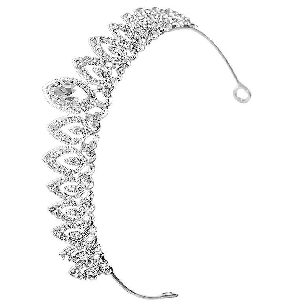 Elegant Tree Leaf Bridal Crown Tiara with Rhinestone Headband – Lightweight Alloy Hair Accessory for Weddings & Birthdays – Dazzling Sparkle & Unique