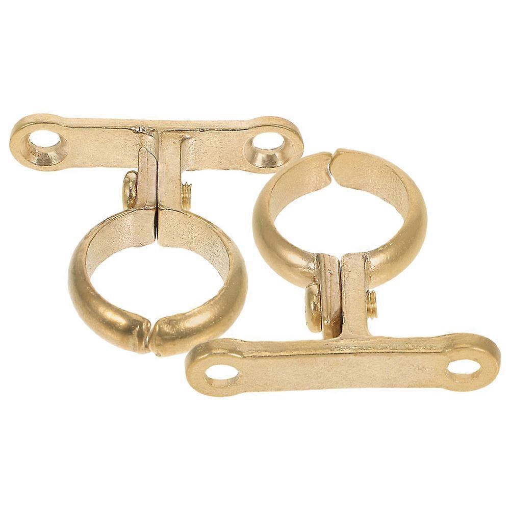 Heavy Duty Brass Pipe Clamps Wall Mounted Hose Holder Clips for Water Pipe Fixing Secure Tube Brackets with Reliable Grip and Easy Installation for