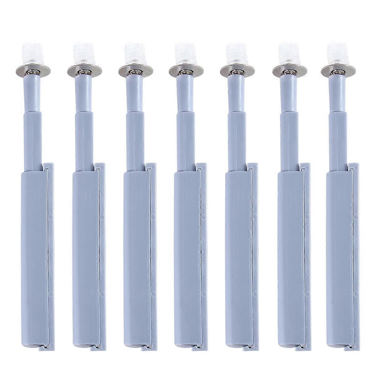 Cupboard Push Latches Push Touch Latch Plastic Cabinet Drawer Furniture Rectangular Shape 12.4x1x1cm 10Pack