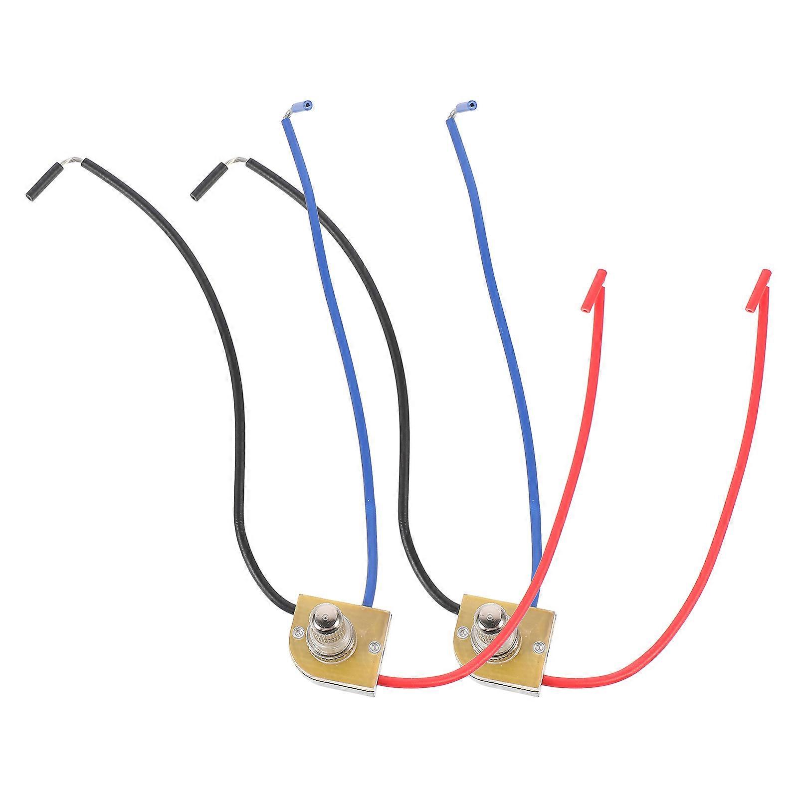 2pcs Table Lamp Three Section Turn Knob LED Golden