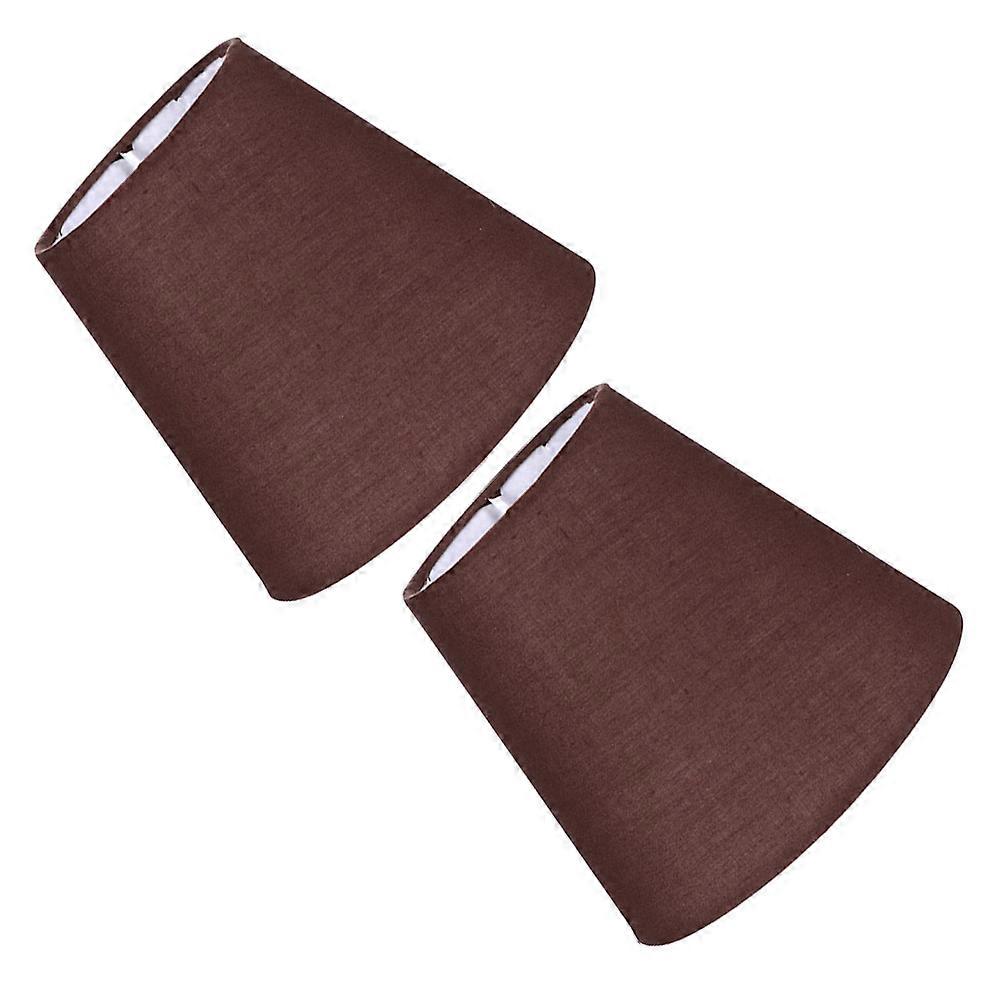 Hanging Lamp Shade Rustic Table Lamp Cover For Bedroom Coffee Round Bell Shape 2Pcs Light Diffusion