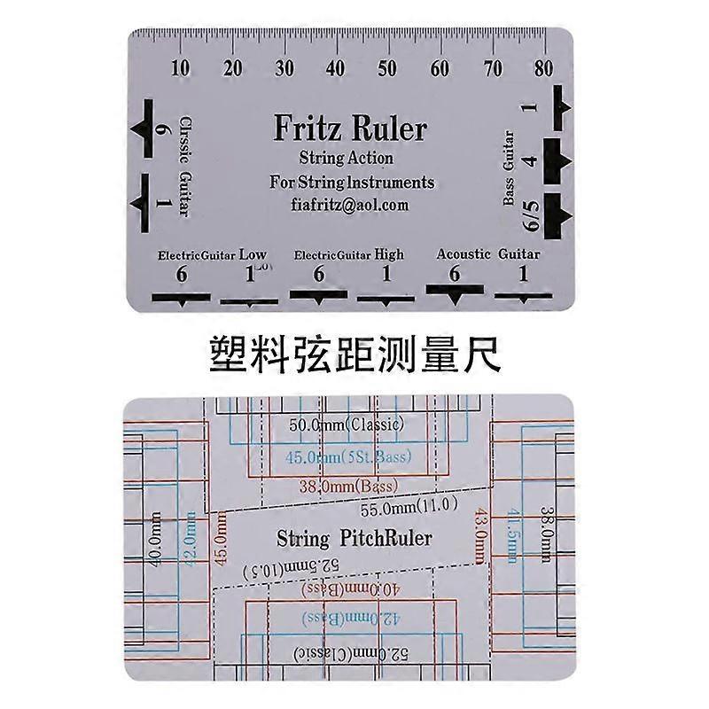 Guitar String Measuring Rules Precise Scales Display Multifunctional Measure Tool for Instrument