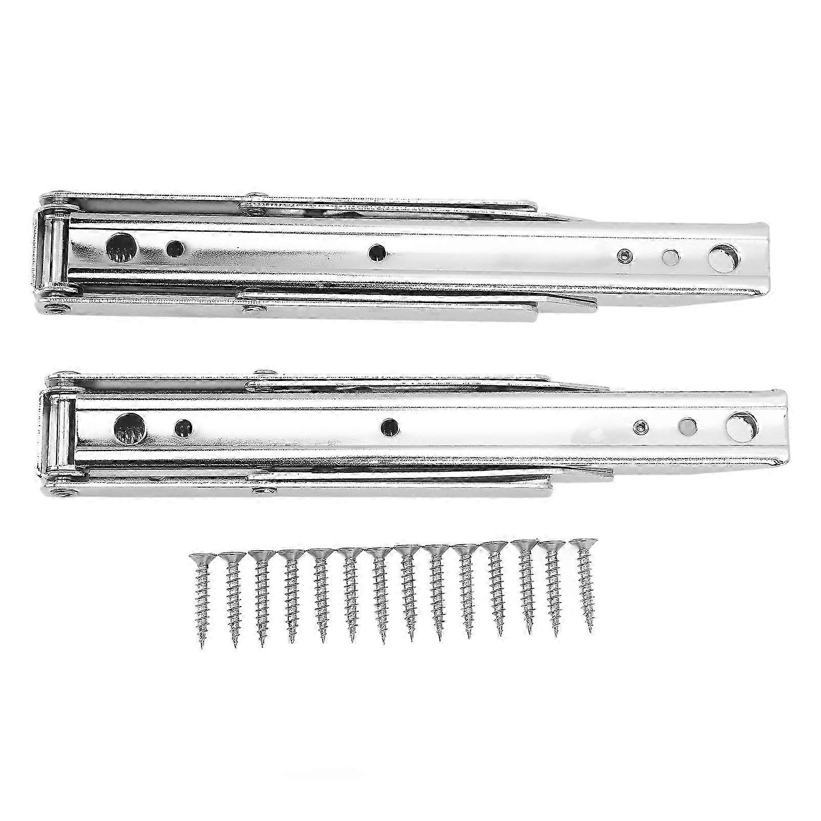 8in Folding Shelf Bracket Wall Mount 45KG Maximum Load Cold Rolled Steel Collapsible Shelf Support for Table Work Bench