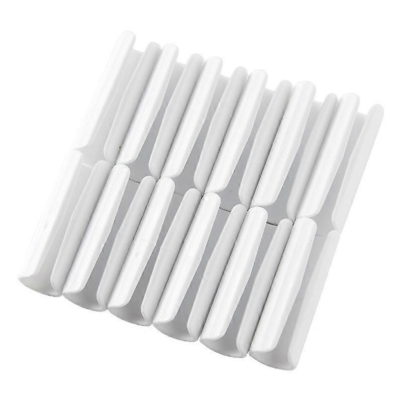 12 Pack Raised Edge Mattress Sheet Clips (White)