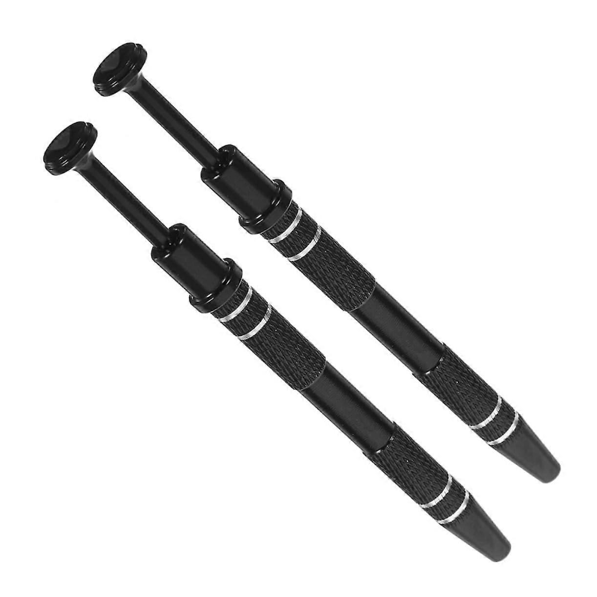 Pack of 2 Chip Puller Tool Small Pickle Pickle Picker Pick Up Stick Gripper Piercing Claw Gripper Long Gripper Reacher Tool Black