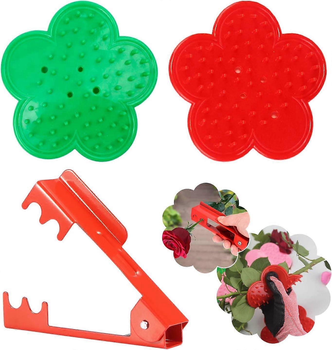 3-piece deburring tool, rose pruning shears, metal thorn remover