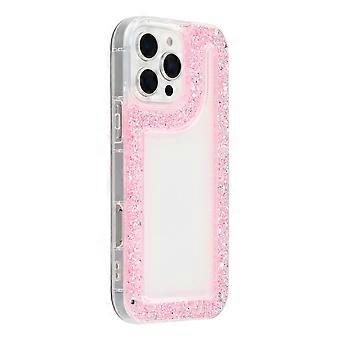Compatible For iPhone 16 Pro Case Glitter Epoxy Soft TPU Clear Back Cover