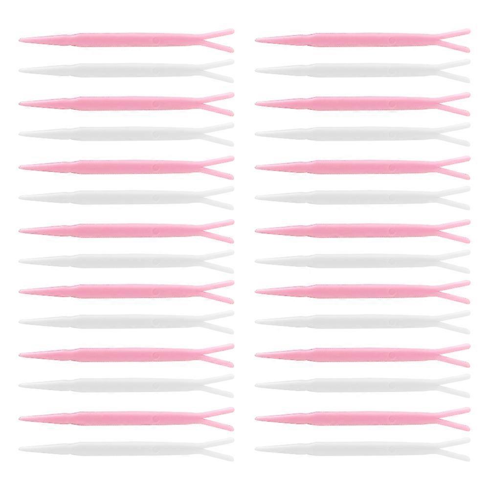 Y Forks Eyelid Sticker Applicators Double Fold Makeup Tools for Easy Eyelid Tape Application, Random Colors, 100pcs Pack for Home & Beauty Use