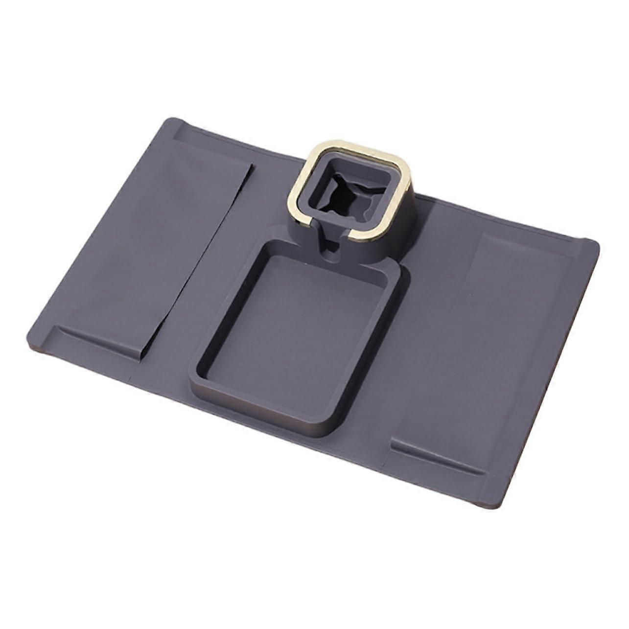 Sofa Drink Holder Armrest Tray Table for Couch with Removable Beverage Holder and Snack Cup Compatible with Sectionals