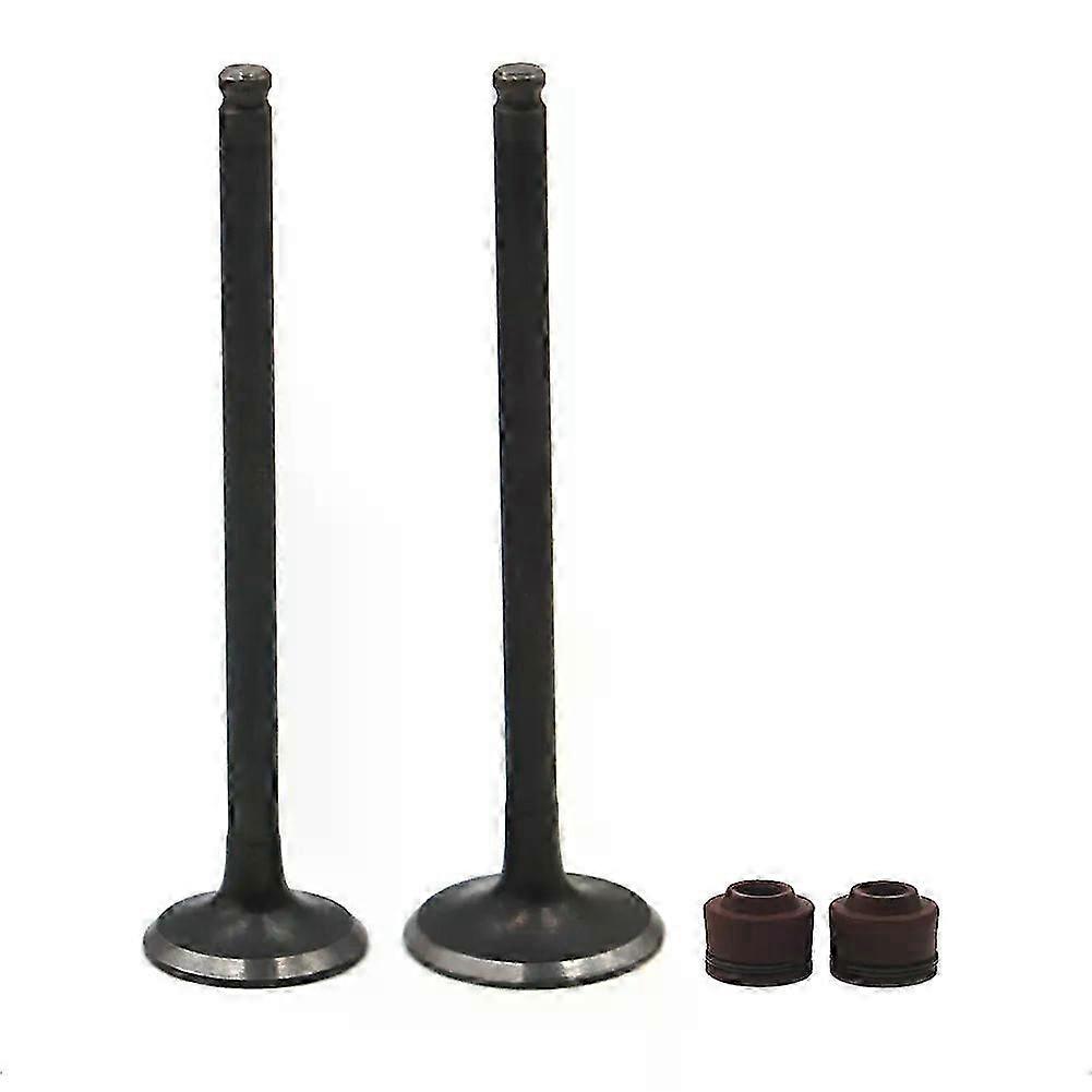 1/8 Pairs Motorcycle Engine Parts Intake Exhaust Valve Stem & Oil Seal Kit Fit For Honda VFR30 NC30 1990 - 1993 RVF35 NC35 1994-2002