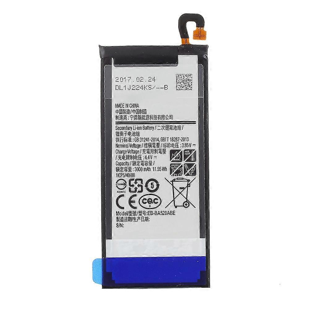 For Samsung Galaxy A5 (2017) 3.85V 3000mAh Li ion Battery Replacement Part (Encode: EB BA520ABE) (wi