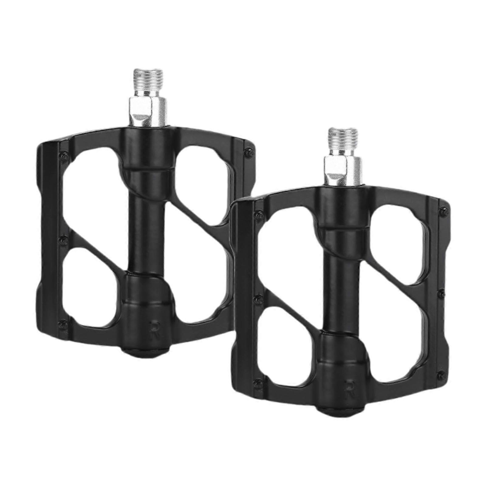 Mountain Bike Pedals Lightweight Wide Flat Pedals For BMX Aluminum Body 9/16 Inch Axle