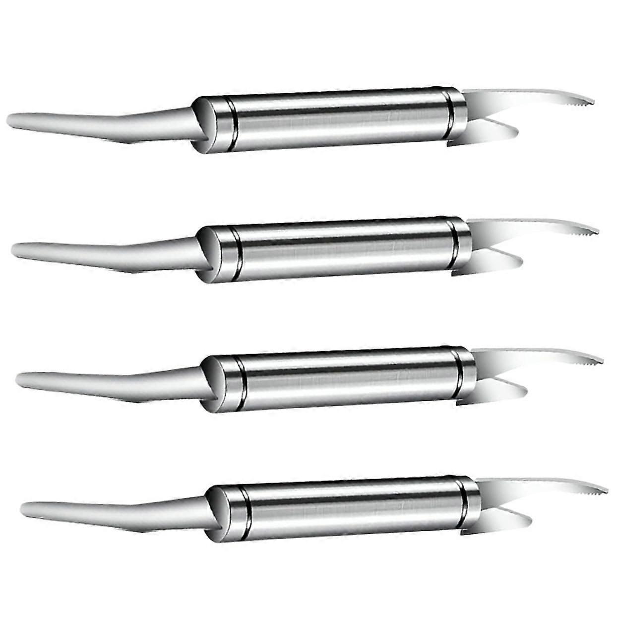 4 Piece Shrimp Cleaner Set Ergonomic Multifunctional Peeler and Line Cleaning Tool for Easy Daily Use