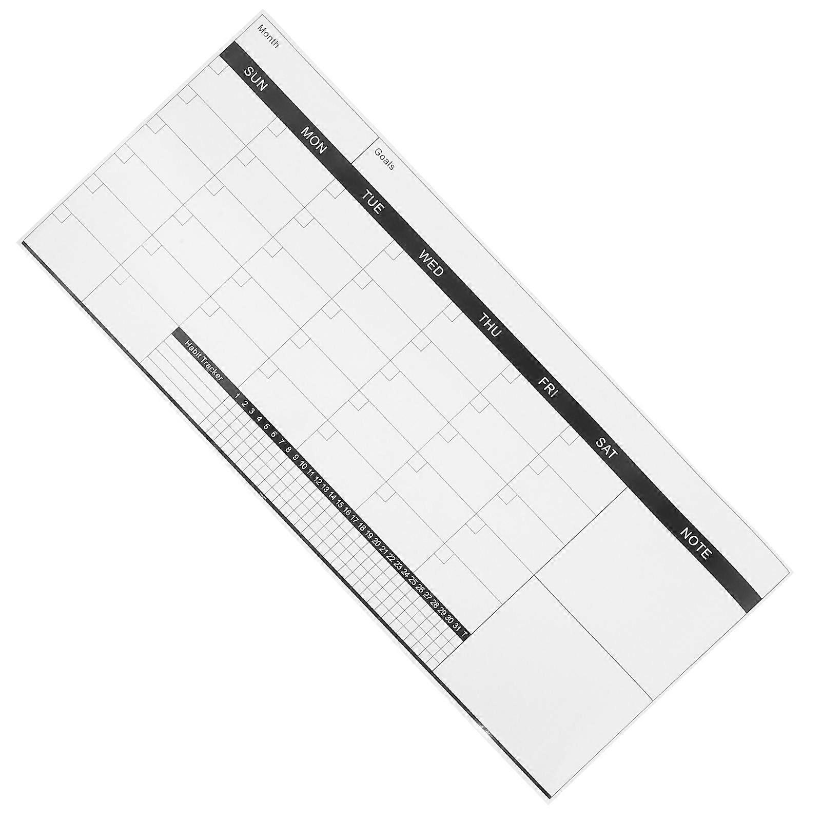 Erasable Dry Erase Weekly Planner Board Double Sided Whiteboard for Home Office 1Set