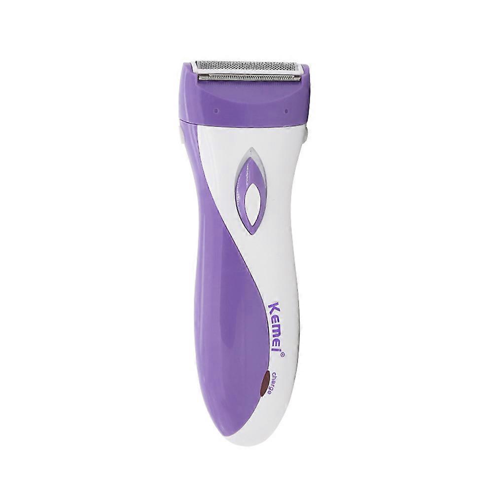 Compact Women's Electric Bikini Grooming Ergonomic Design for Armpit Arm Bikini Line Body with Purple 1Pack