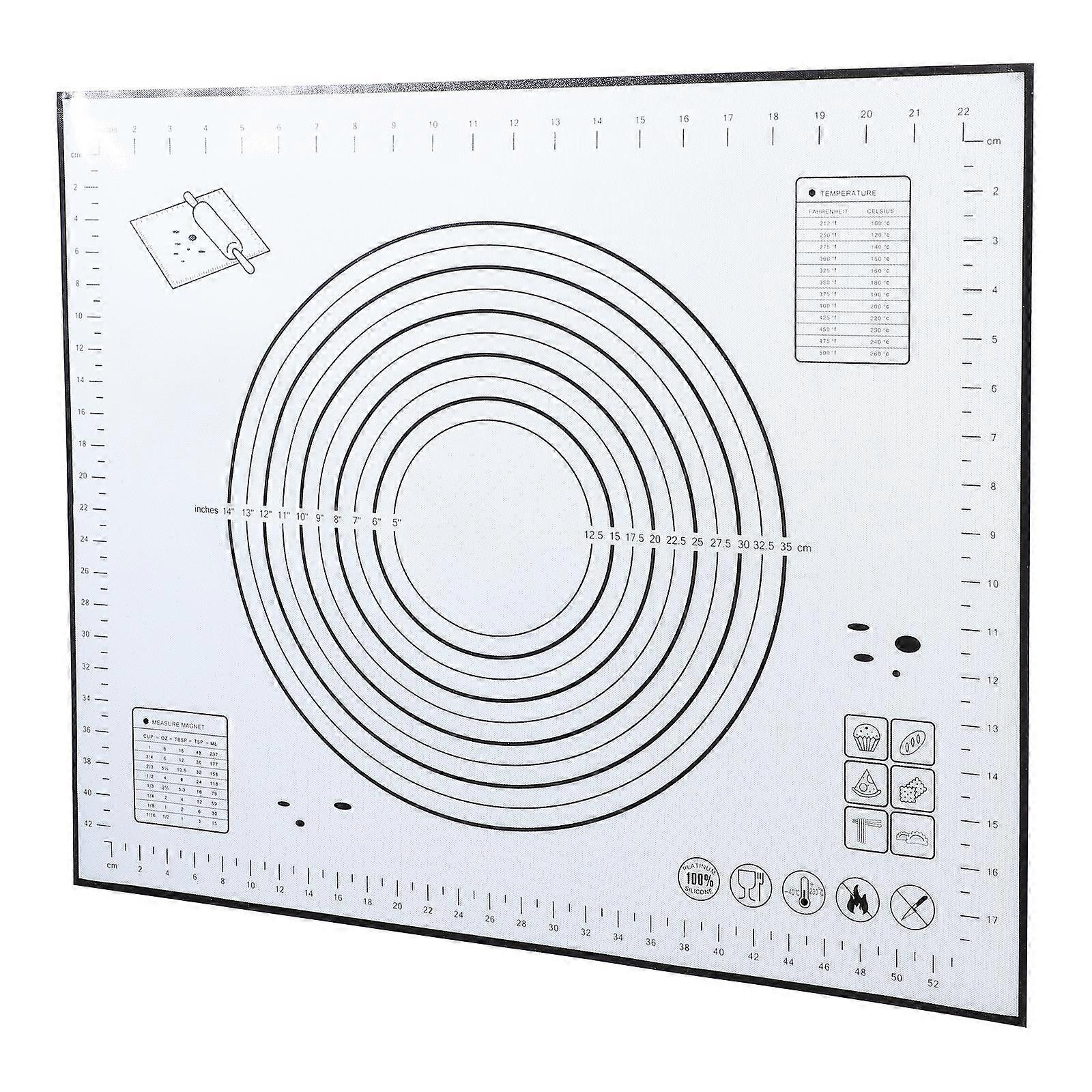 Thickened Cake Pad Non-Stick Silicone Baking Mat For Afternoon Tea 60x50cm 1Pc