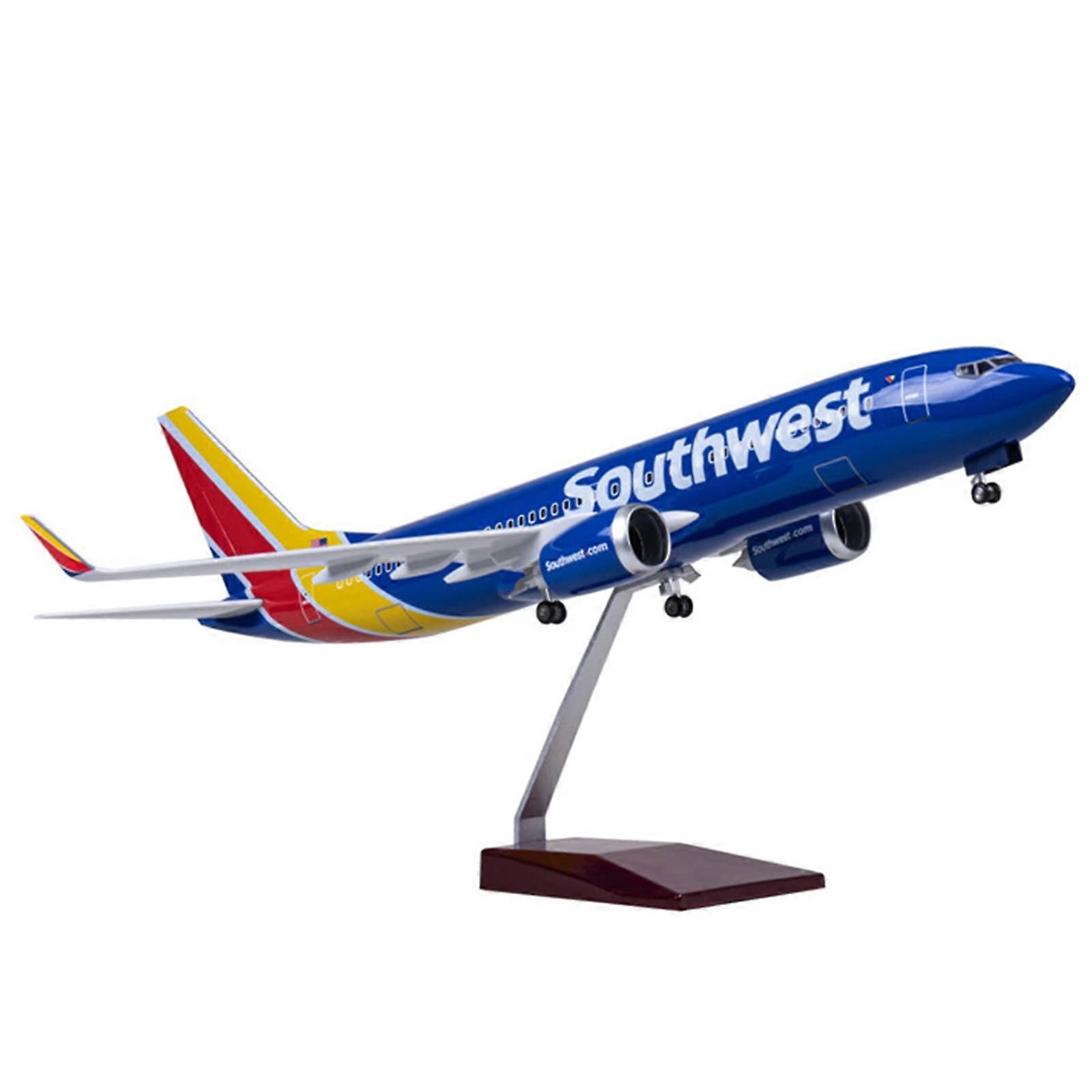 1:80 Scale Southwest Airlines Boeing 737 Diecast Aircraft with LED Light