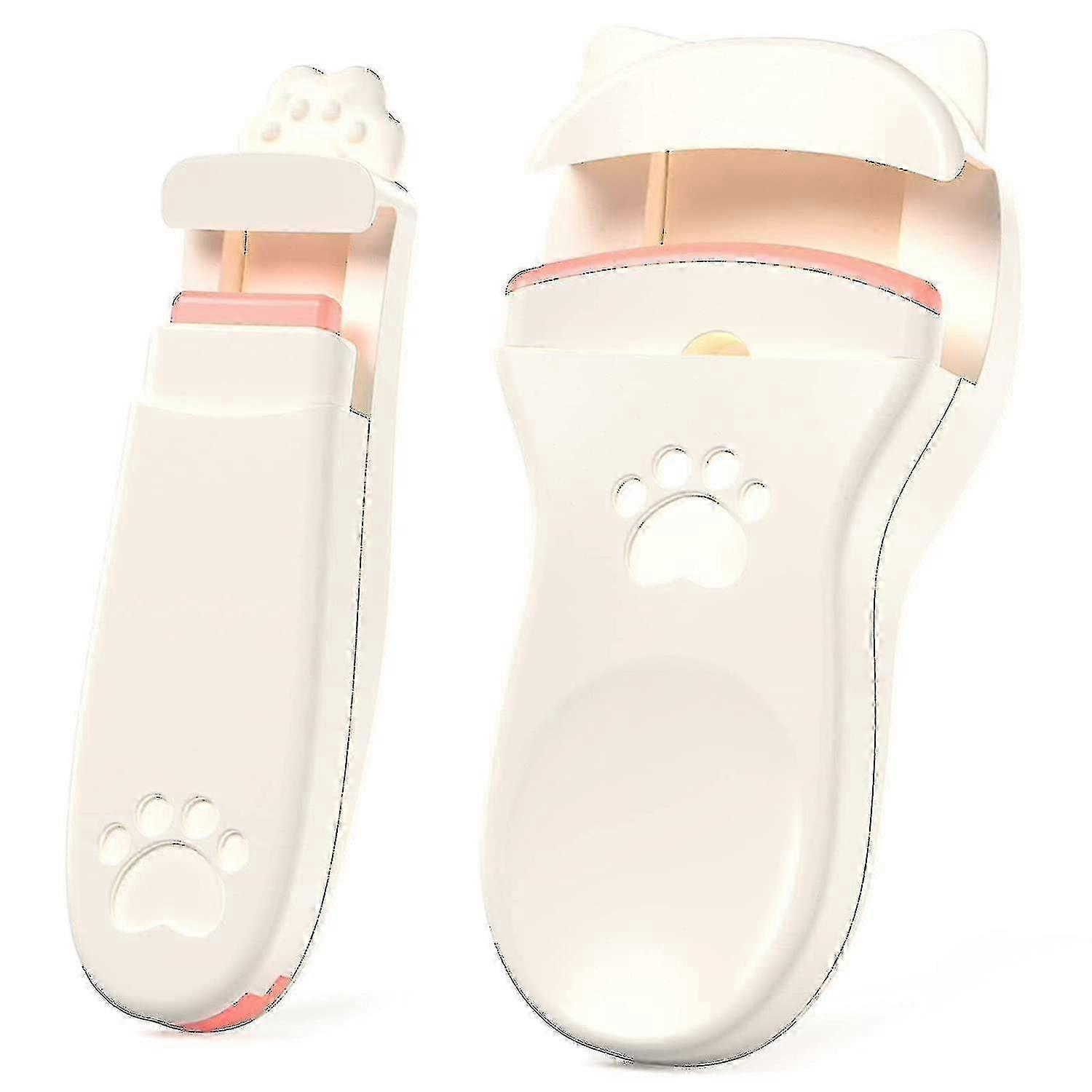 Portable Eyelash Curler Kit with Extra Silicone Refill Pads for Precise Lifting Without Pinching