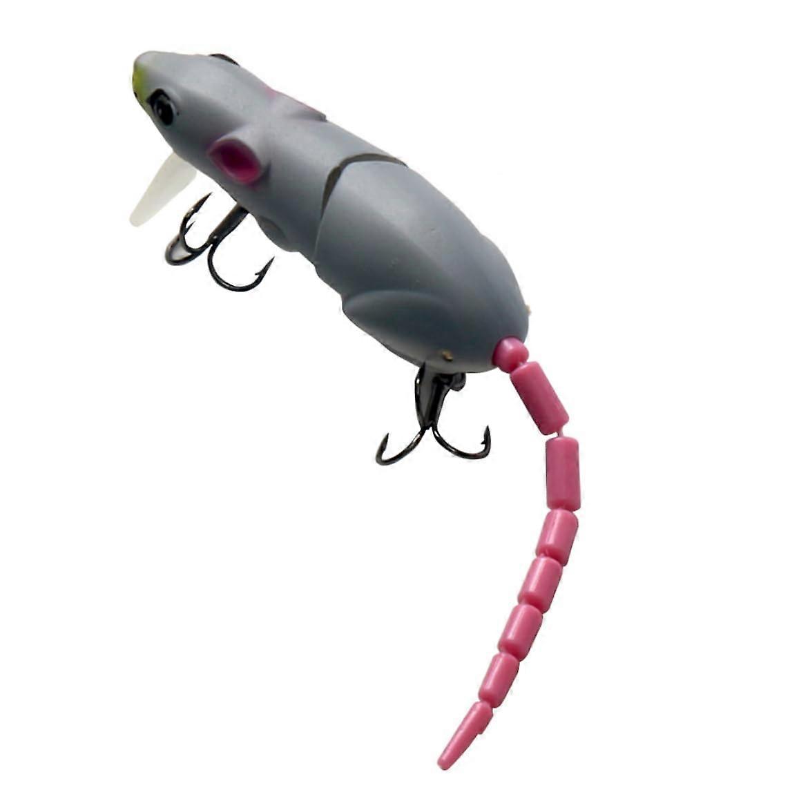 Rat Bait Artificial Mouse Bait for Fishing Tackle, Lure for Hooks, Grey