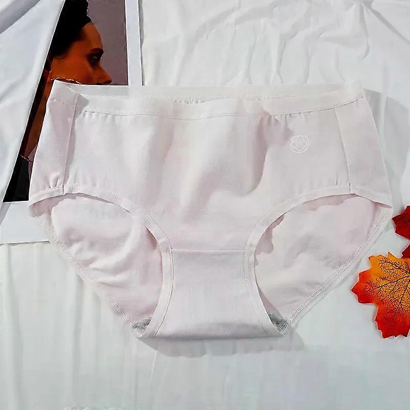 Women's Brief Underwear Cotton Breath Comfort Sports Panties Femal Mid-rise Intimate Shorts Solid Color Skin Friendly Underpants