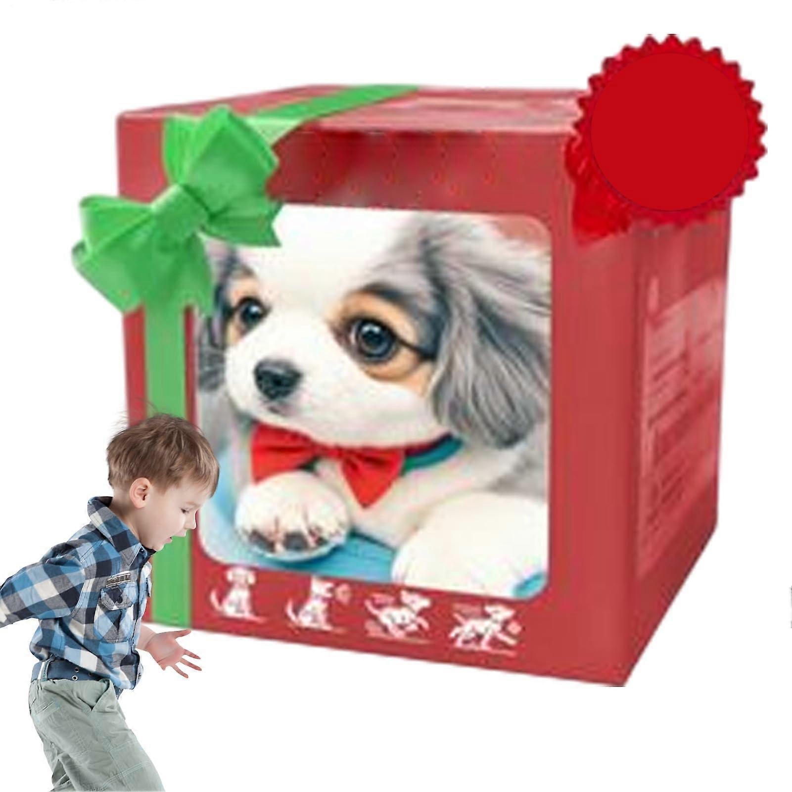 Mein Realistischer Roboterwelpe, Interactive Plush Toy Puppy, Short Plush Robot Dog That Walks And Barks