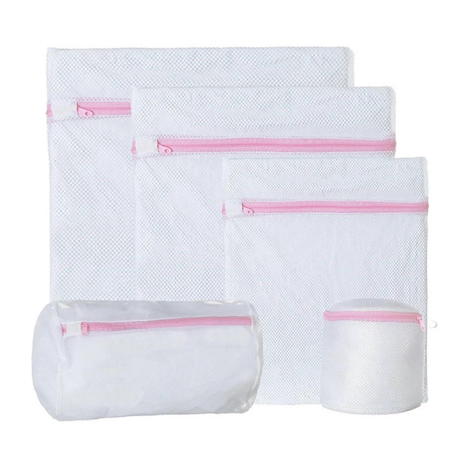 Laundry mesh bag with zipper, 3 sizes, foldable, for delicates, lingerie, socks.