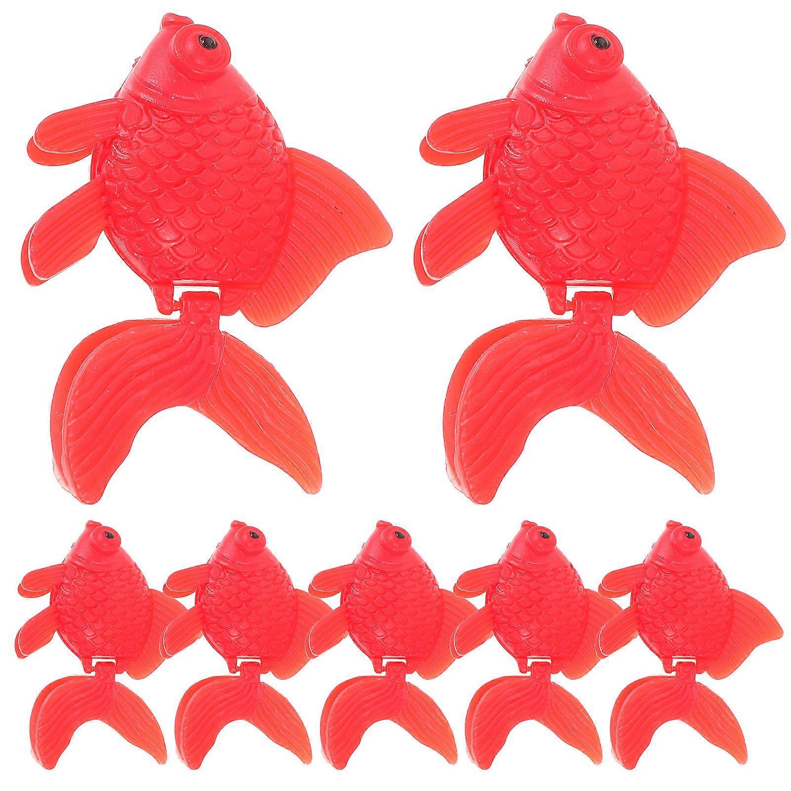 15Pcs Floating仿真Goldfish Aquarium Ornament Set for Fish Tank Decor