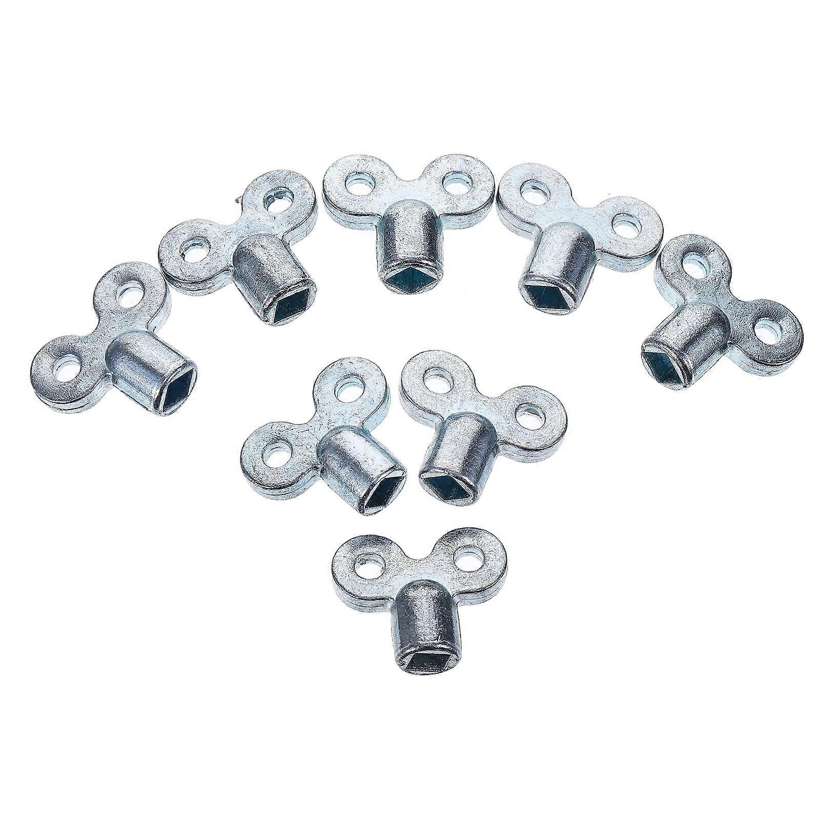 Zinc Alloy Heater Bleed Key Set for Radiators – Durable Thickened Plumbing Bleeder Keys for Central Heating Air Venting Systems