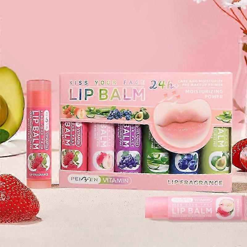 Crystal Jelly Lipstick Set 6Pcs Moisturizing Long Lasting Color Changing Balms